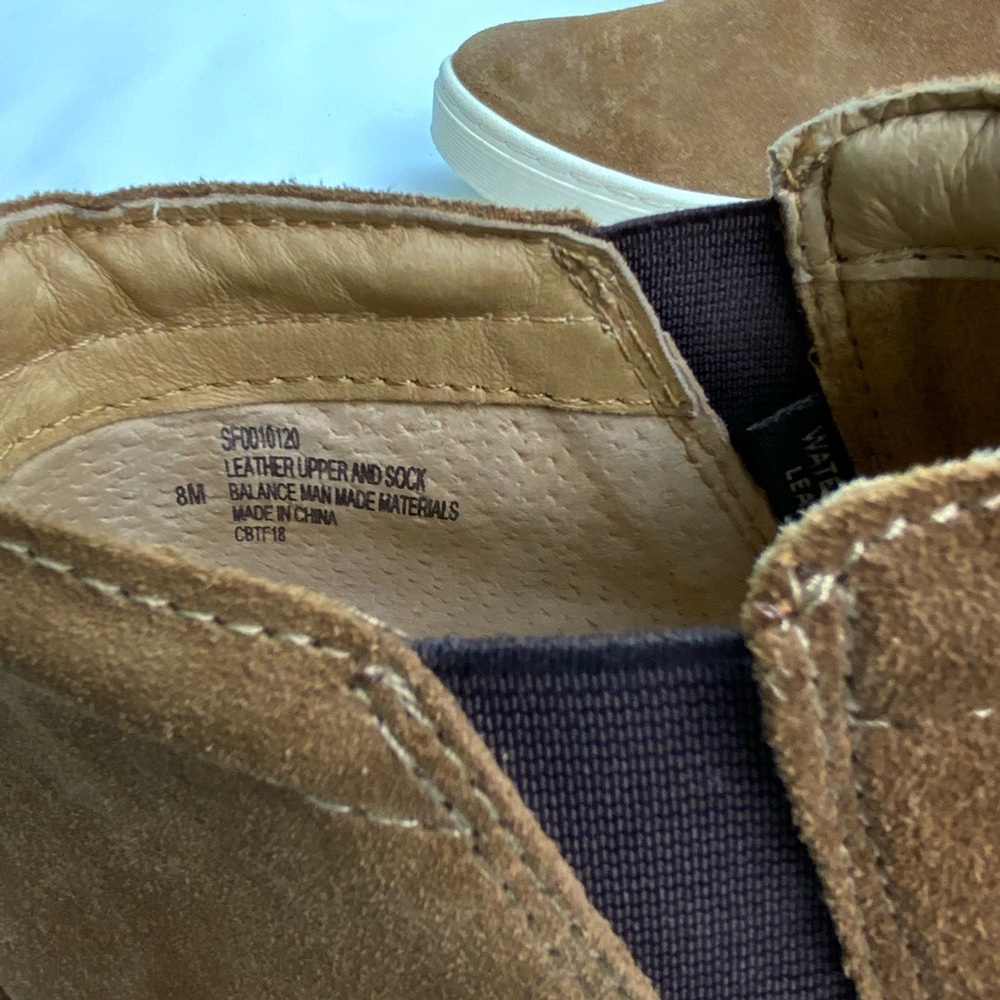 Sofft Medium Brown Suede Casual Slip-Ons Sneaker Bootie Women’s Size 8 M w/ Flaw - Picture 9 of 10